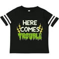 thumbnail image 3 of Inktastic Here Comes Trouble Boys or Girls Toddler T-Shirt, 3 of 5