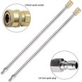 thumbnail image 4 of 2 Pack Pressure Washer Extension Wands, Gutter Cleaning Tools, Replacement Telescopic Lance, Window Cleaning Nozzles, 4 of 5