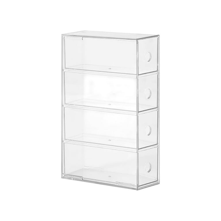 solacol Plastic Storage Drawers Organizer Desktop Storage Box