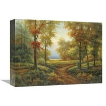 12 x 16 in. Early Autumn Path Art Print - Lazzara