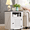 White, variant on IFGET Farmhouse Nightstand with Storage Shelves, SideTables with USB for Living Room Bedroom