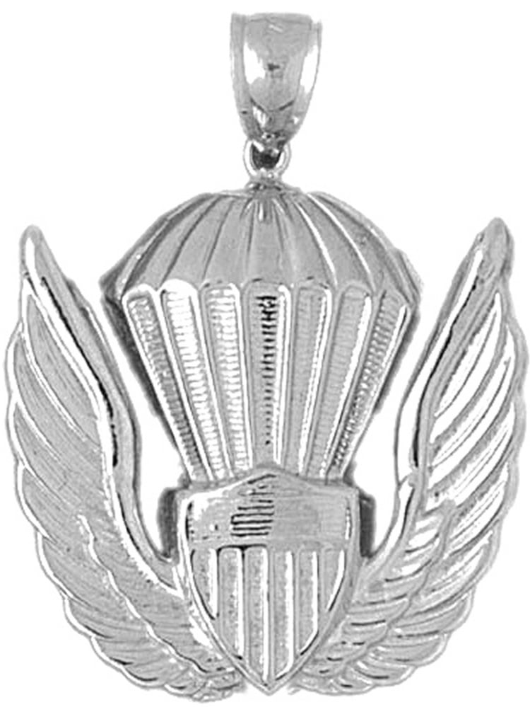 16 mm Jewels Obsession 14K White Gold Rabbit Pendant