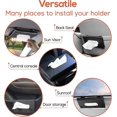 thumbnail image 4 of Tissue Holder For Sun Visor Clip On Hanging Tissue Case For Backseat Or Car Door Pocket, 4 of 5