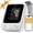 White, variant on Arboleaf 8-Electrode Body Composition Scale with Handle Display - Eye-level 5.3-inch Display, 50+ Body Metrics, Bluetooth App Sync, 400 lb Capacity, Large Display