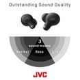 thumbnail image 3 of JVC Active Noise Cancelling True Wireless Earbuds - Bluetooth 5.3 with ANC - Comfortable Fit with S/M/L Silicon & Memory Foam Earpieces - IPX4 Water Resistant - 28 Hrs Playback - Compact Charging Cas, 3 of 8