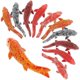 thumbnail image 2 of 10pcs Realistic Miniature Koi Fish Figurine, Aquarium Fake Goldfish Figurines Small Resin Red Goldfish Mini Fish Figurines DIY Crafts Garden Accessori, 2 of 3
