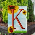 thumbnail image 4 of America Forever Summer Sunflower Ladybugs Monogram Garden Flag Letter K 12.5 x 18 inches Yellow Floral Spring Double Sided Vertical Outdoor Yard Lawn Decorative Yellow Hello Sunshine Garden Flag, 4 of 5