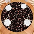 thumbnail image 2 of Pioneer Flower Floral Print Pattern Round Fitted Tablecloth with Elastic Edge,Dining Table Cover Waterproof,Outdoor Round Tablecloth for Camping,Dining,Indoor and Outdoor, 2 of 7