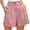 Red, variant on Clothing 2025 Women's Shorts Womens Waist Summer High Shorts Cotton Waist Casual Women Shorts Elastic and Solid Women's Shorts Women Blendingpants