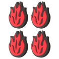 thumbnail image 1 of Minkissy 4Pcs Red Silicone Tennis Vibration Dampeners for Training and Matches with Stylish Flame Craftsmanship, 1 of 8