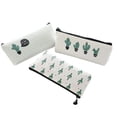 thumbnail image 4 of Riwesomey Estuche para lápices de lona con flores de cactus, caja para cosméticos, maquillaje, monedas, bolsa Artesanía, 4 of 6
