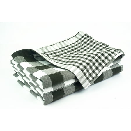 100% Cotton Three layers woven breathable and absorbs moisture Quilted Throw Blanket (Gray / White Square Design)