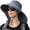 Dark Grey, variant on Women Sun Hats UV Protection Foldable Wide Brim Ponytail Hole Summer Men Beach Hats with Neck Flap