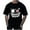 Black, variant on Tops for Men under $5 Men's Graphic Crewneck Short Sleeve Drop Shoulder Streetwear Tee Shirt Top Red S