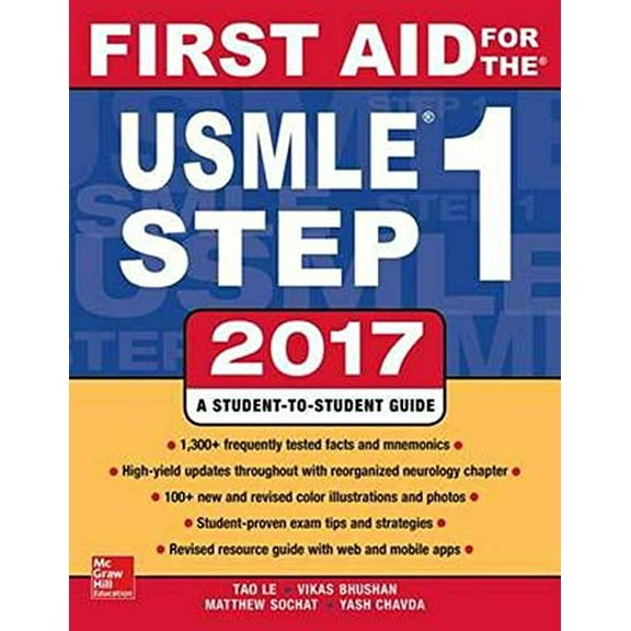 Pre-Owned First Aid for the USMLE Step 1 2017, 9781259837630, 1259837637, Paperback, 27 edition