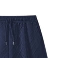 thumbnail image 5 of hotojiny Mens Short Sets Tracksuit 2 Piece Outfits Casual Summer Fashion Short Sleeve T Shirt and Textured Shorts for Workout(Dark Blue,XX-Large), 5 of 6