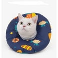 thumbnail image 5 of Soft Cotton Cute Elizabethan Headgear Accessories Pet Accessories Puppy Cats E-Collar Cat Recovery Collar Cat Collar cat cone M 6, 5 of 8