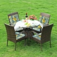 thumbnail image 4 of Patio Seat Cushions, 2 Piece Outdoor Chair Pads, Indoor Outdoor Furniture Cushions, 17x17 Inch, 4 of 6