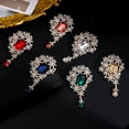 thumbnail image 3 of Retro Floral Brooch With Gemstones Styles Formal Casual Wear Alloy Metal, 3 of 19