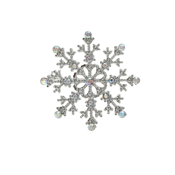 Holiday Time Snowflake Brooch, 1 Piece
