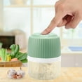 thumbnail image 2 of Mouliraty Garlic Chopper, Portable Mini Food Processor, Wireless Vegetable Masher With USB Charging, Garlic Masher Mincer For Onions Meat Spices 250ML, 2 of 8