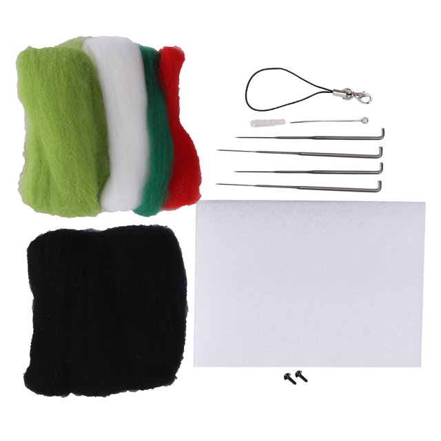 Fieltro De Aguja Muñeca De Peluche Sin Olor Material De Bricolaje Decoración Del Hogar Kit De Fieltro Para Principiantes Para El Día Del Niño Para El Día De La Madre ANGGREK Arte y Manualidades