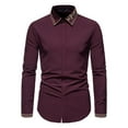 thumbnail image 2 of Hvyesh Mens Work Dress Shirts Quarter Zip Shirts Casual Classic Lightweight Short Sleeve Golf Collared Shirt with Pocket, 2 of 8
