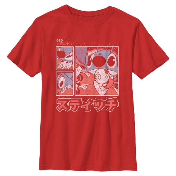 Boys Lilo & Stitch Comic Book Panels T Shirt