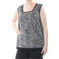 thumbnail image 1 of Kasper Womens Animal Print Tank Top, Multicoloured, Plus Size, 2X, 1 of 1