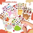 thumbnail image 5 of Clearance Birthday Party Supplies Decorations Party Best Animal Face Sticker Set for Kids DIY Craft Kit with 12 Sheets, Create Your Own Cute Animal Faces, Party Supplies, 5 of 5