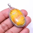 thumbnail image 3 of Bumble Bee Jasper -Indonesia 925 Sterling Silver Bali Pendant 1.95", Yellow Bumble Bee Jasper Pendant P_8032_327_43, New Year Sale, Valentin's Day Gif, 3 of 4