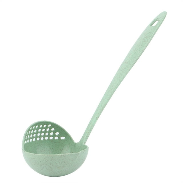 Cuchara ecológica, diseño aerodinámico de cuchara de sopa de cuchara de trigo 2 en 1