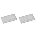 thumbnail image 1 of 3" Stainless Steel Pocket Ruler - Square Edge Precision Measuring Tool with Matte Finish, 4-Sided Graduations for Woodworking, Crafting & DIY Projects - Durable Marking Ruler, 1 of 6
