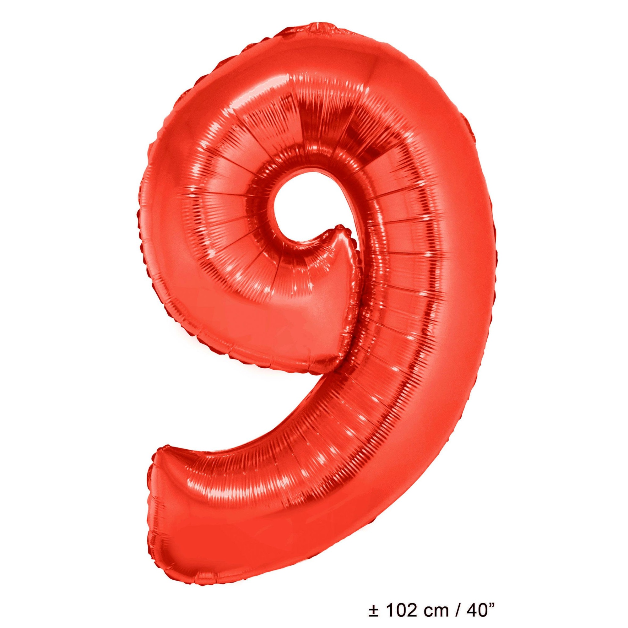 Balloon-foil-number 9-40 U0026quot -red - Walmart Com