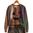 thumbnail image 4 of LIZUOJUN Fall Sweatshirt for Women Crew Neck Holiday Graphic Print Loose Fit Casual Long Sleeve Soft Fabric Comfortable Cozy Everyday Wear Pullover Tops, XXL, 4 of 6