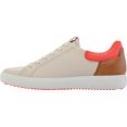 thumbnail image 3 of Women's ECCO Soft 7 Street Sneaker Vanilla/Coral Neon/Lion Full Grain Leather 35 M, 3 of 6