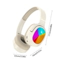 thumbnail image 3 of CXALSSY X3 Active Noise Cancelling Headphones, Over-Ear Headphones with Mic for Kids/Adults/Teen/School/TV, Khaki, 3 of 6