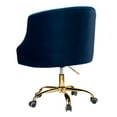 thumbnail image 4 of 14 Karat Home Swivel Office Chair with Gold Base, Extra Large Size  Adjustable Desk Chair for Computer Desk, Navy, 4 of 9