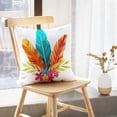 thumbnail image 5 of LALILO Throw Pillow Covers Watercolor Boho Bouquet Feathers Cushion Cover 18" x 18", 16 Pack, 5 of 6