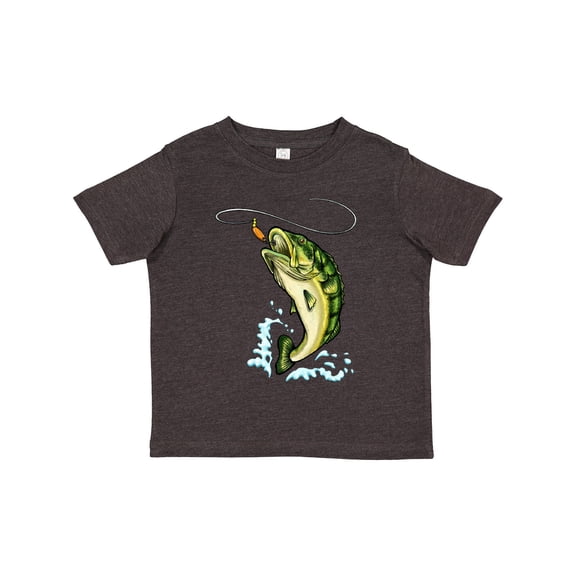Inktastic Leaping Bass Fish Boys or Girls Toddler T-Shirt