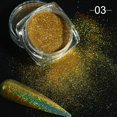 thumbnail image 1 of Espejo holográfico sólido para uñas, brillo láser metálico para frotar polvo cromado, pigmento brillante para decoración de manicura, CHLF01-07-1 Tan Jianjun  unisex, 1 of 2