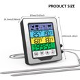 thumbnail image 3 of TFixol Dual Probe Color Touchscreen Meat Thermometer with High-Temp Alarm, Preset Settings, Countdown Timer, 7 Meat Options, Black & Silver (Batteries Not Included), 3 of 6