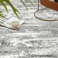 thumbnail image 5 of BERTHMEER Abstract Round Area Rugs 8'x8' Washable Rugs for Office Living Room Dining Room Non-slip, Gray, 5 of 6