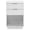 White, variant on IVV 2-Drawer Nightstand in Black, Modern Storage Bedside End Table with Open Shelves, for Bedroom Living Room