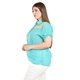 thumbnail image 2 of Blusa con trasparencias y bordado Roman Fashion /Tallas Extras, 8039 (Menta) verde claro 40, 2 of 5