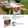 thumbnail image 5 of Valentine's Day Table Runner - 36 Inch Long, Kitchen Dining Table Runner Dresser Scarves, Red Love Polka Dots Lines Minimalist Farmhouse Decor for Coffee Tables Wedding Party Banquet, 5 of 8