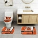 thumbnail image 2 of Juego de 3 alfombras de baño del equipo Bengals Alfombra antideslizante para baño de 24 x 16 pulgadas, 2 of 7