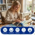 thumbnail image 4 of Cotton Fabric Squares 117 Pcs 5x5 Inch Precut Quilt Squares Charm Pack Assorted Floral Patterns for Sewing DIY Quilting Patchwork Beginners-blue-, 4 of 11