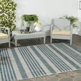 thumbnail image 3 of SAFAVIEH Courtyard Patrice Striped Indoor/Outdoor Area Rug, 4' x 5'7", Grey/Blue, 3 of 6