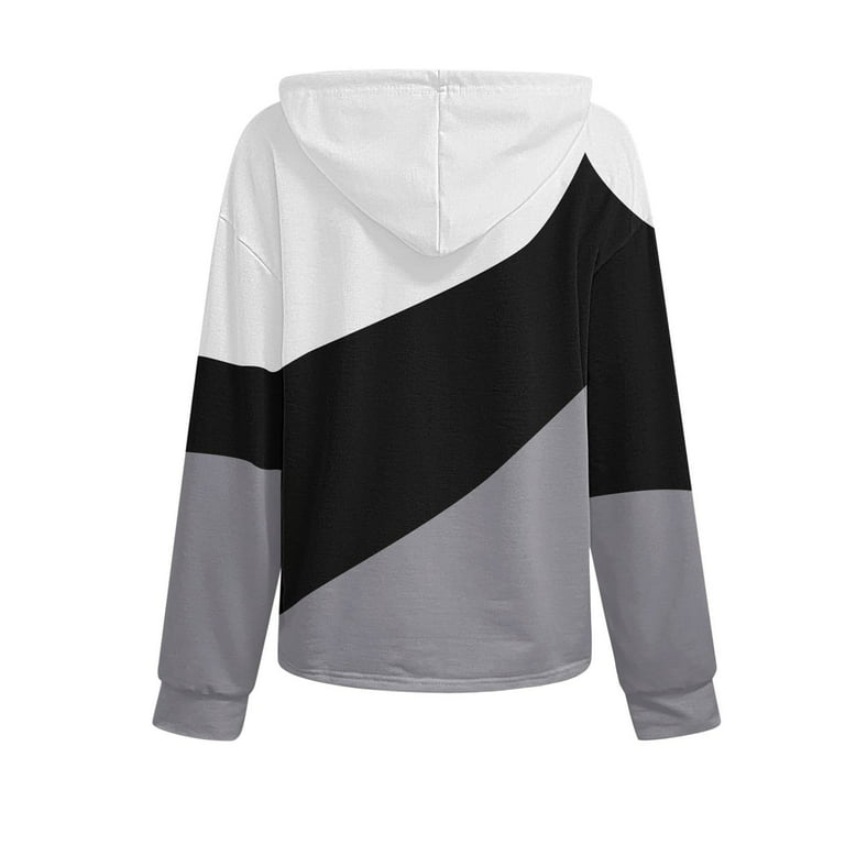HAPIMO Sales Sweatshirt for Women Long Sleeve Button V-Neck